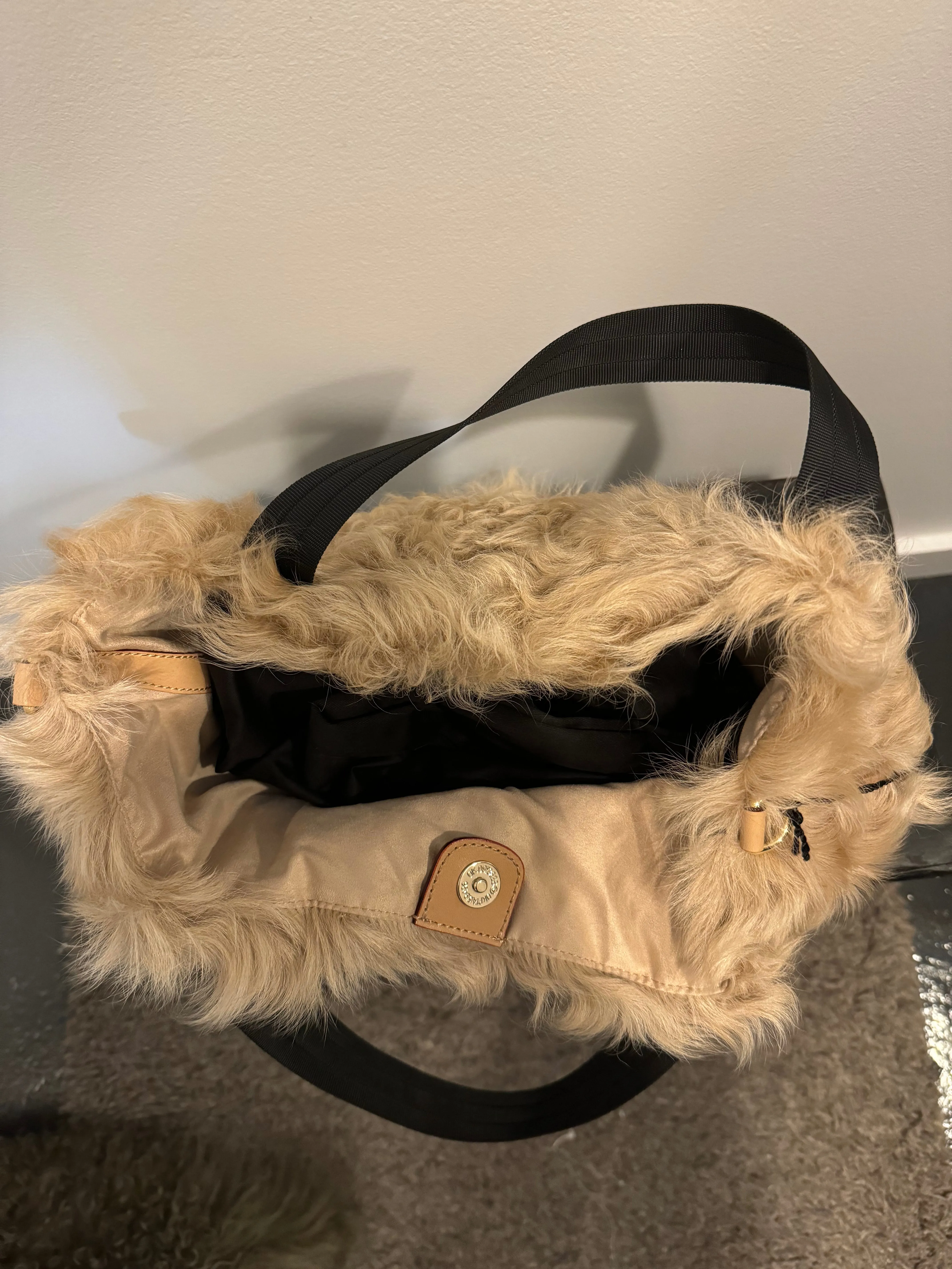 Kara Fur Bag Natural