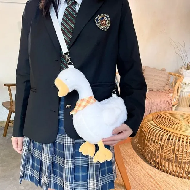 Kawaii Plush Duck Handbags