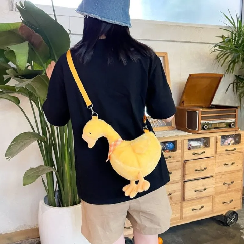 Kawaii Plush Duck Handbags
