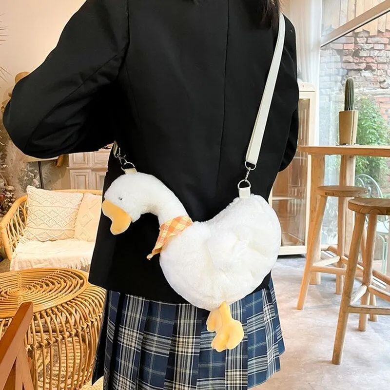 Kawaii Plush Duck Handbags