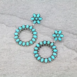 Kerry Fashion Circle Stone Post Earrings
