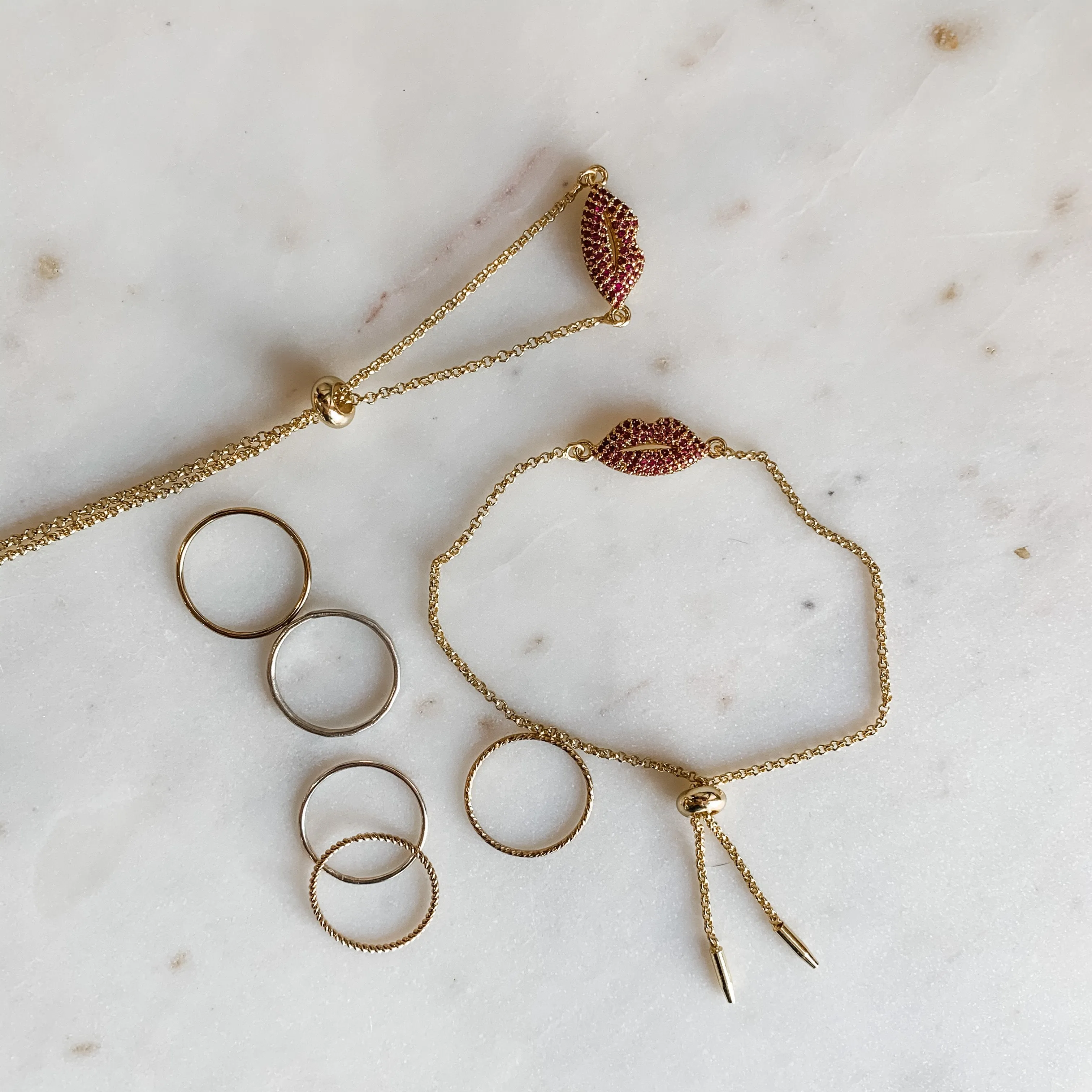 Kiss Kiss Bolo Bracelet