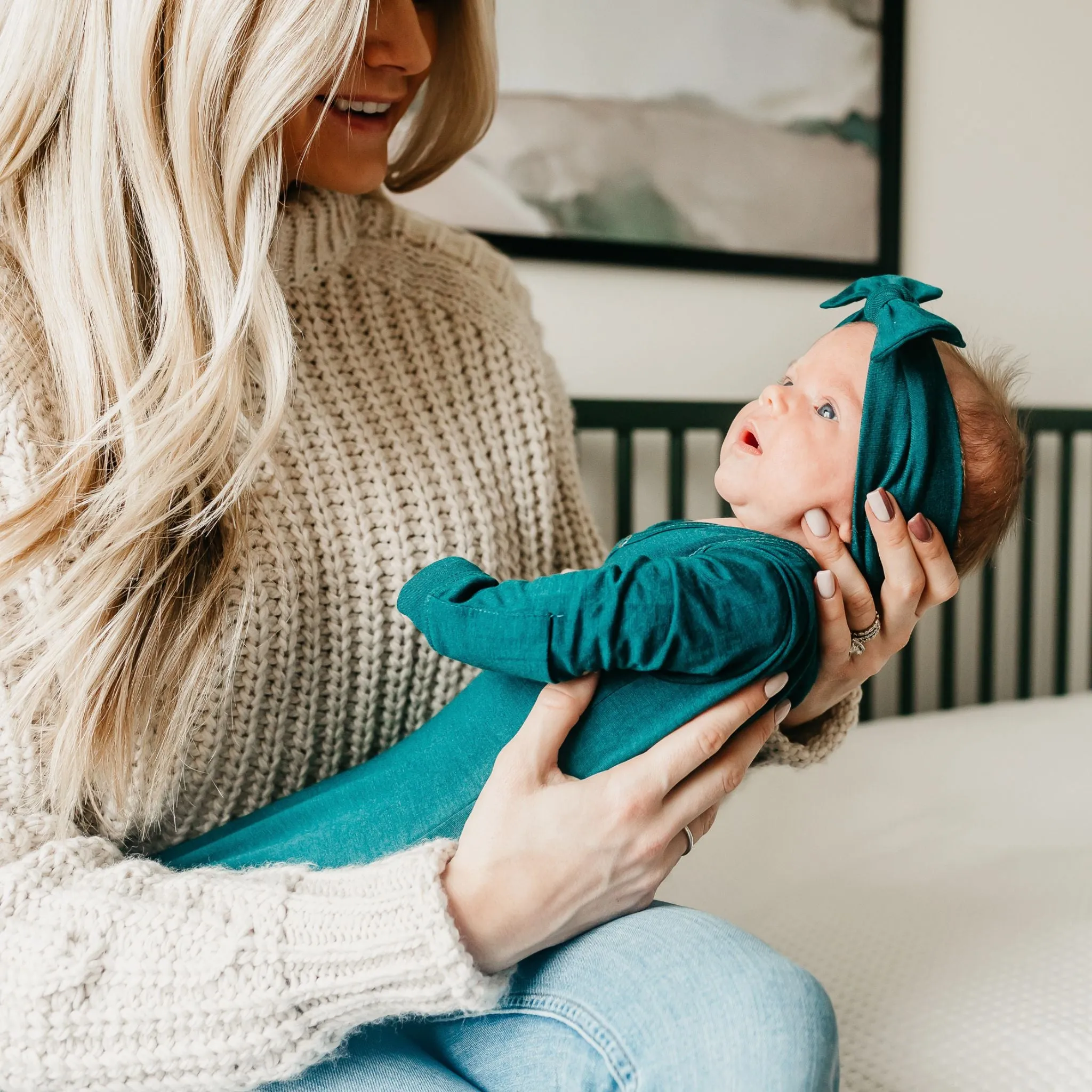 Knit Headband Bow - Jaspar
