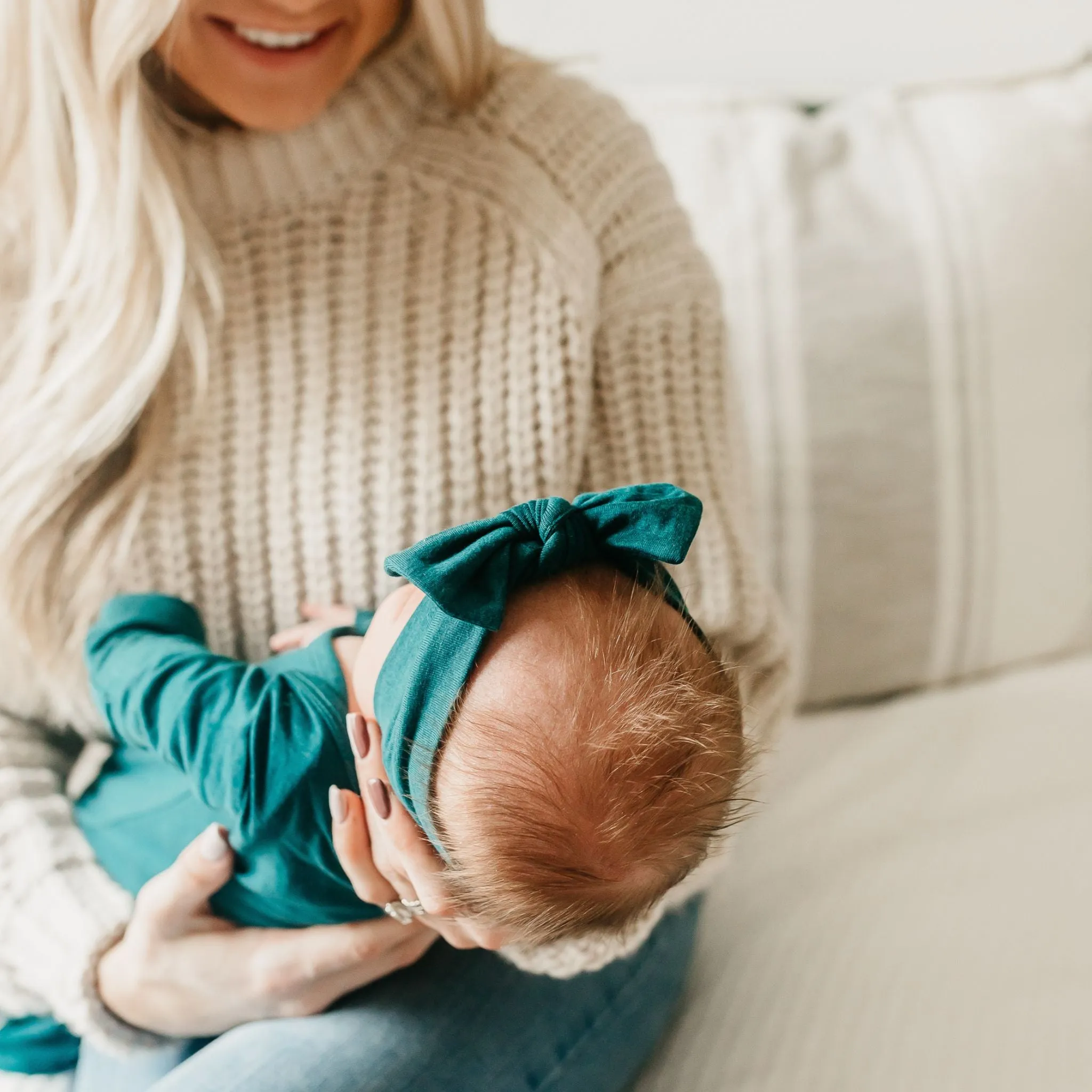 Knit Headband Bow - Jaspar