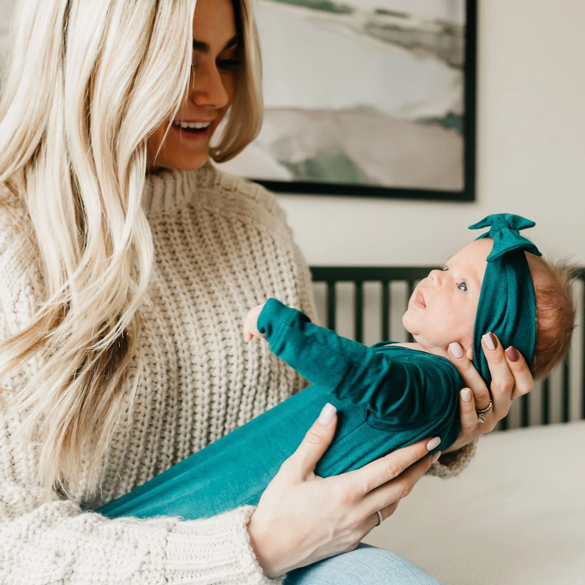 Knit Headband Bow - Jaspar