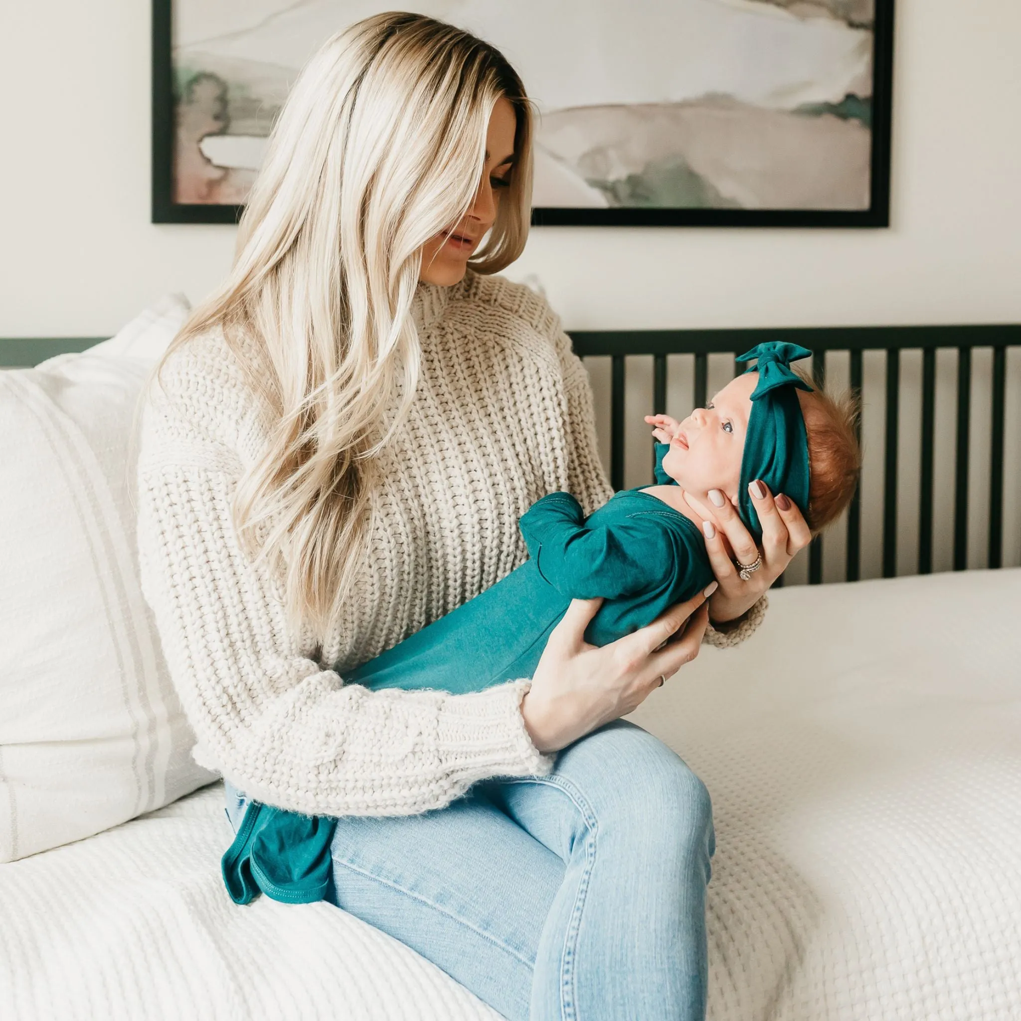 Knit Headband Bow - Jaspar