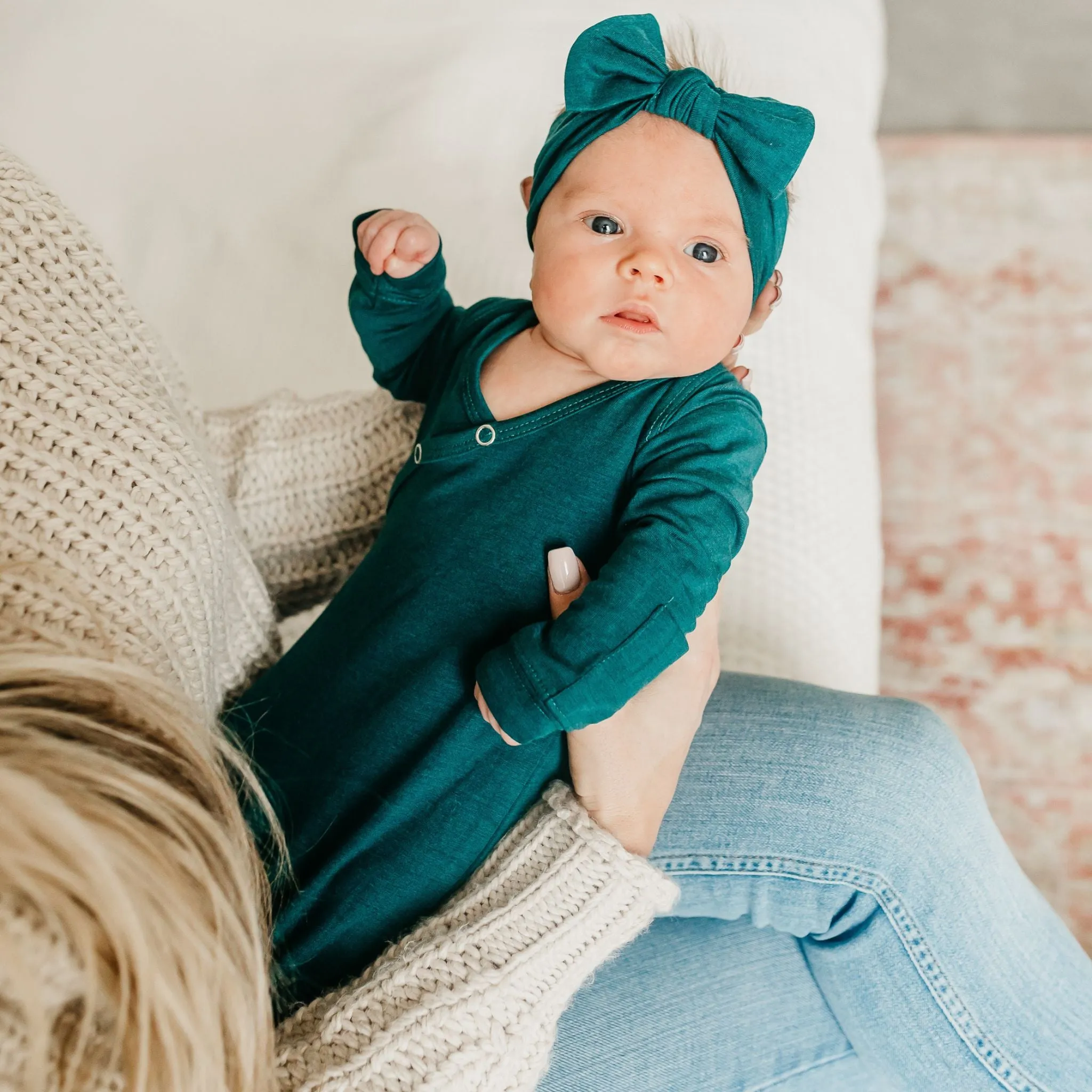 Knit Headband Bow - Jaspar