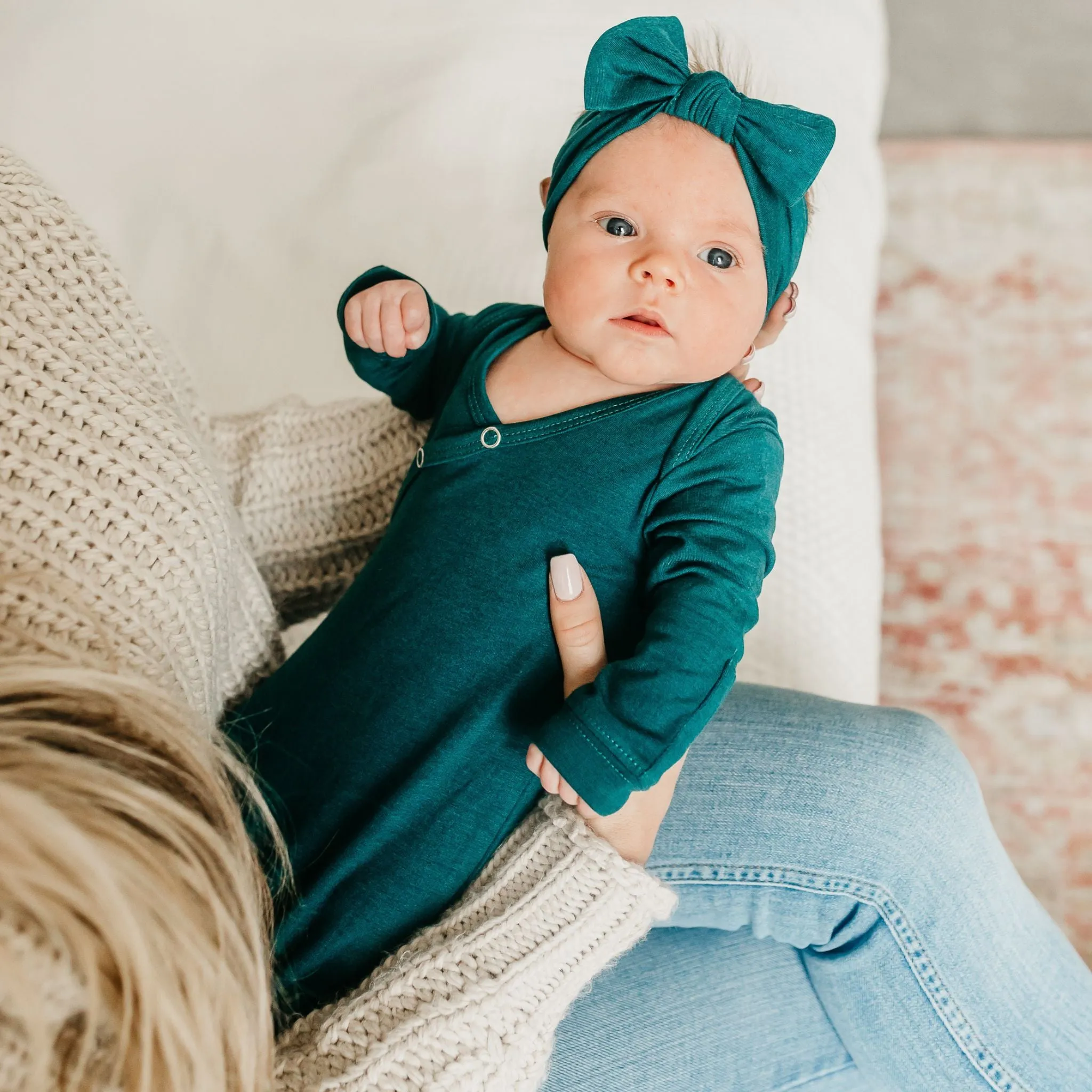 Knit Headband Bow - Jaspar