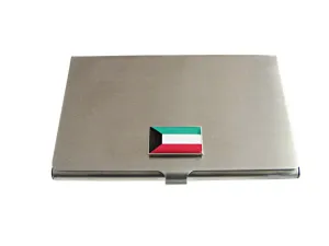 Kuwait Flag Pendant Business Card Holder