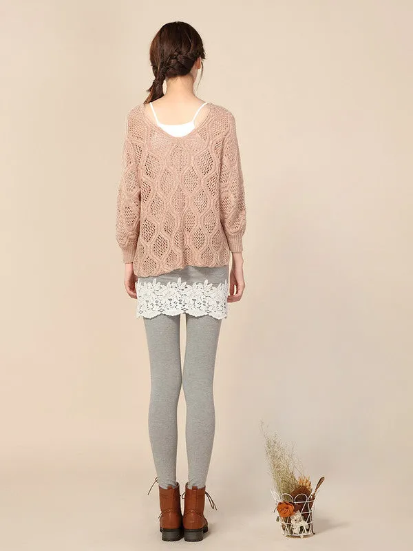 lace garden skirt leggings
