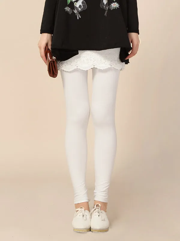lace garden skirt leggings
