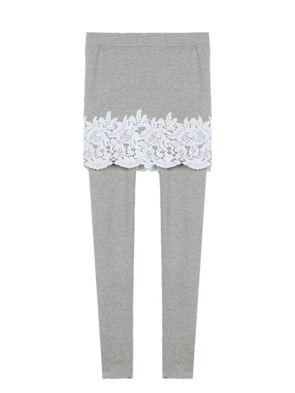 lace garden skirt leggings