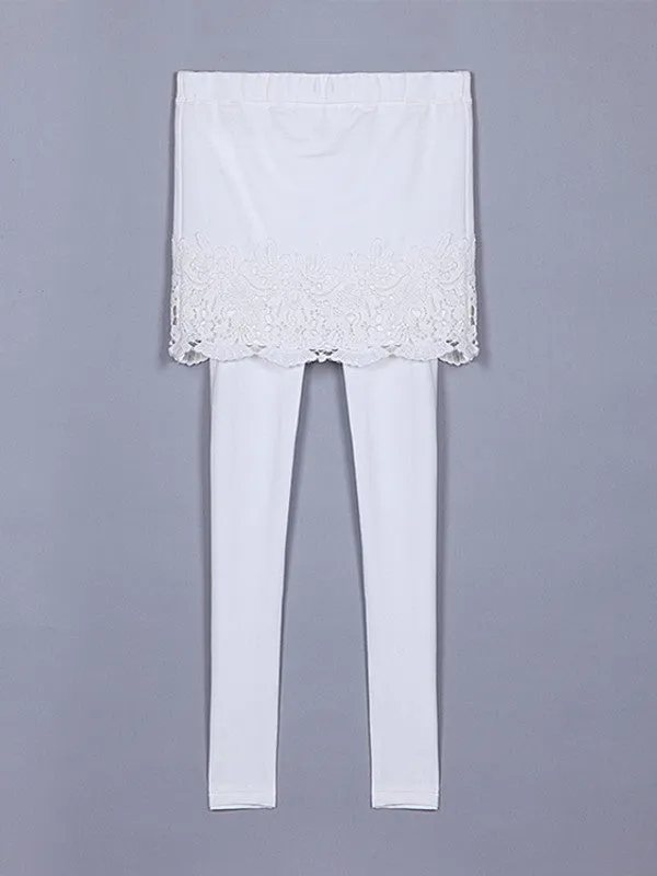 lace garden skirt leggings
