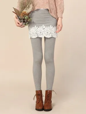 lace garden skirt leggings