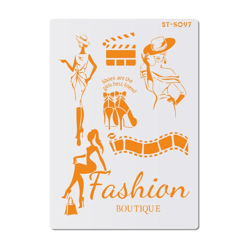 LADY FASHION STENCIL