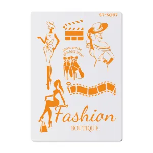 LADY FASHION STENCIL