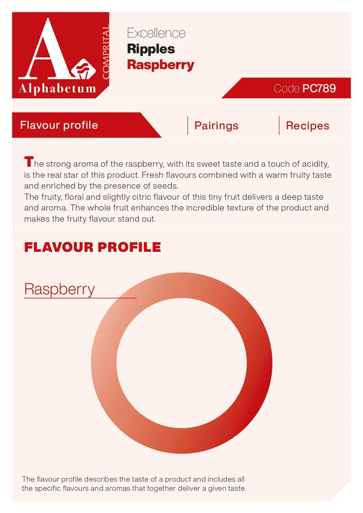 Lampone (raspberry) Ripple - Case of 2 x 3 kg Units