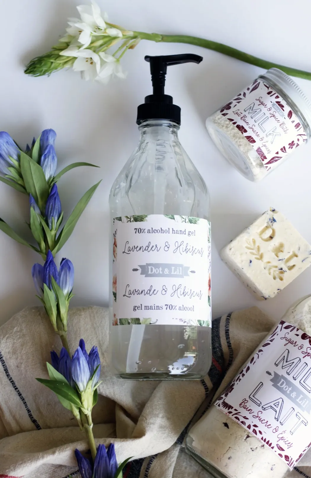 Lavender & Hibiscus Hand Gel Large