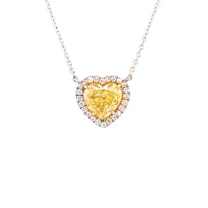 Le Joaillier Collection Fancy Yellow Diamond Necklace