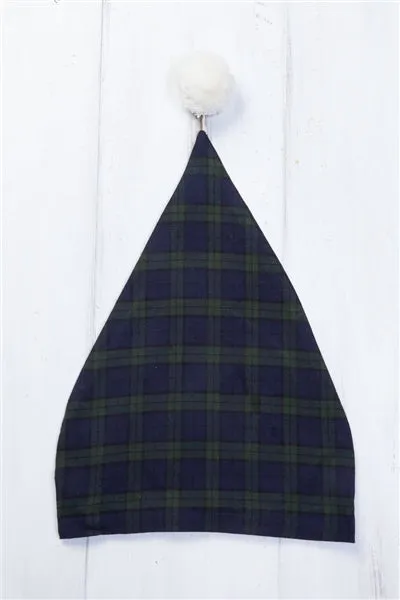 Lee Valley Cotton Flannel Nightcap - Green Tartan Blackwatch (LV6)