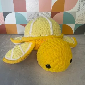 Lemon Turtle Crochet Plush