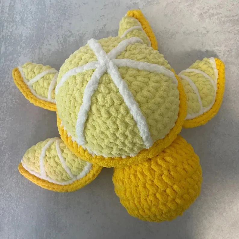 Lemon Turtle Crochet Plush