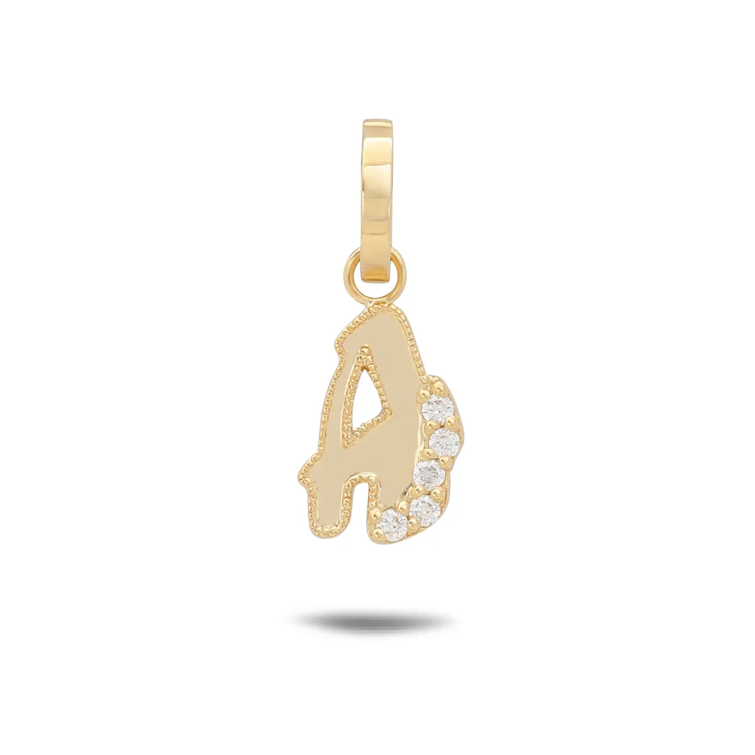Letter A Initial Pendant