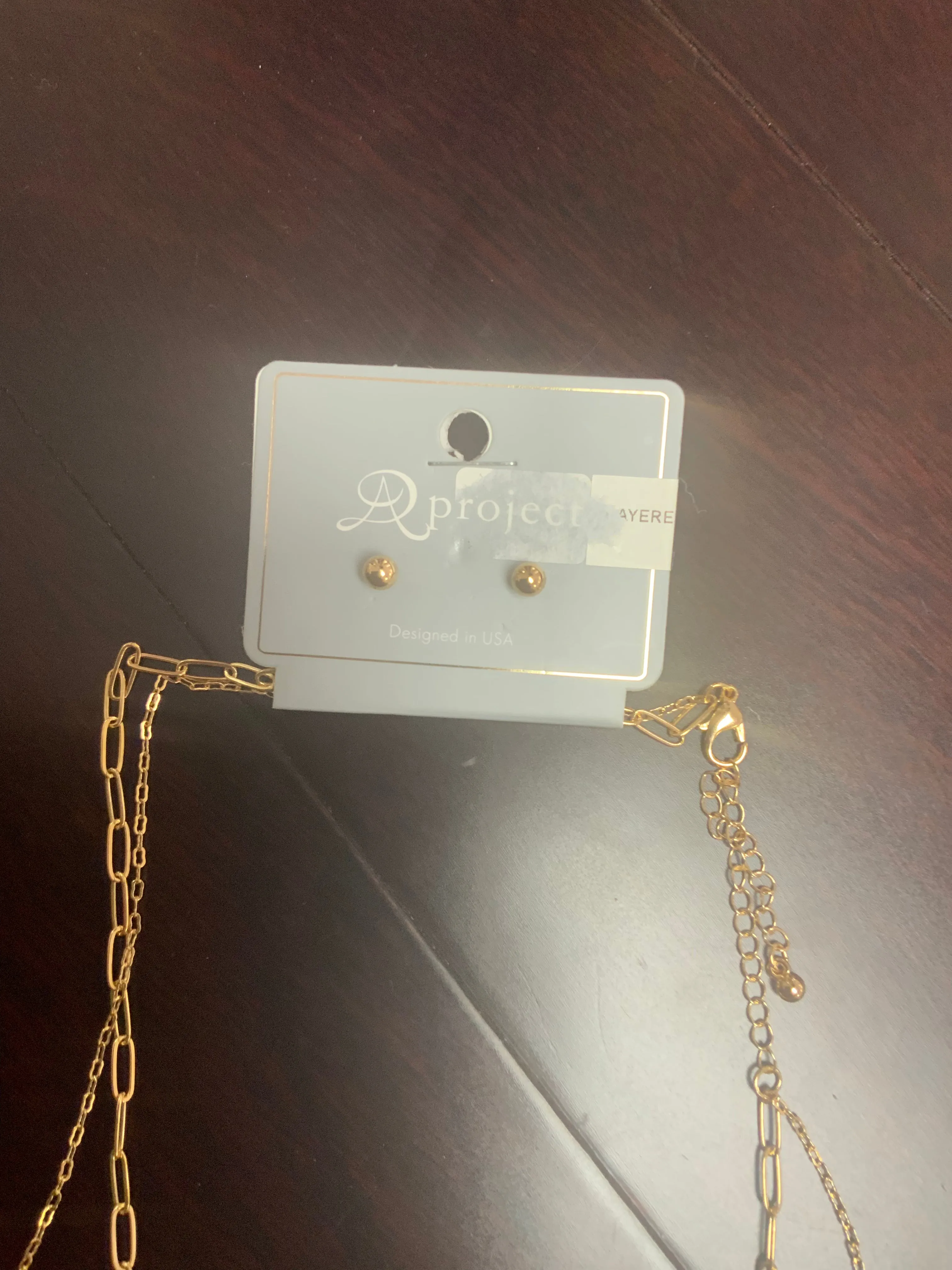 Letter Double Chain Necklace