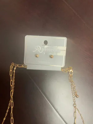 Letter Double Chain Necklace