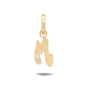 Letter M Initial Pendant