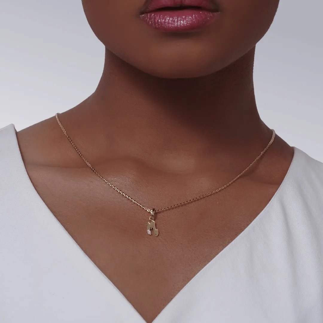 Letter M Initial Pendant