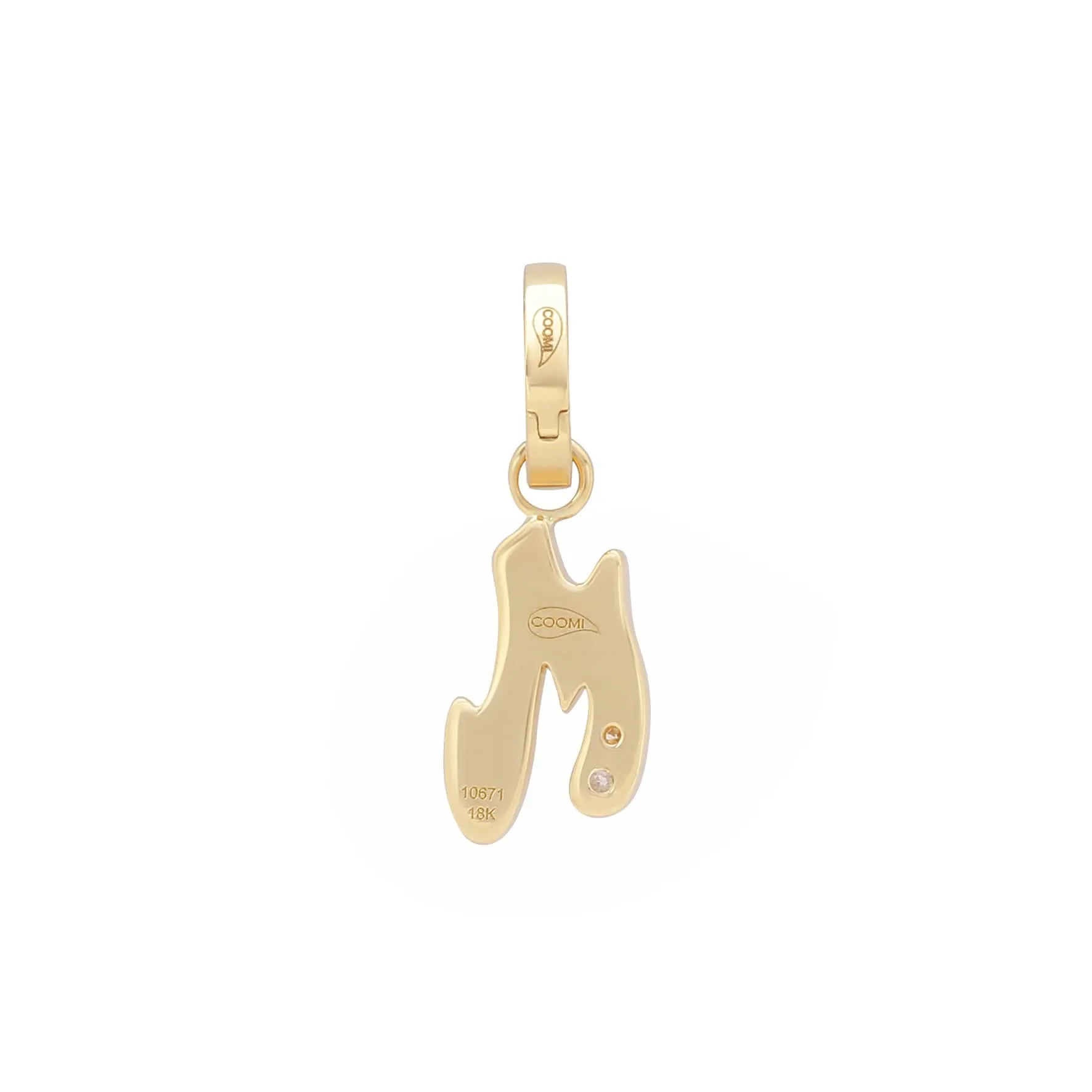 Letter M Initial Pendant