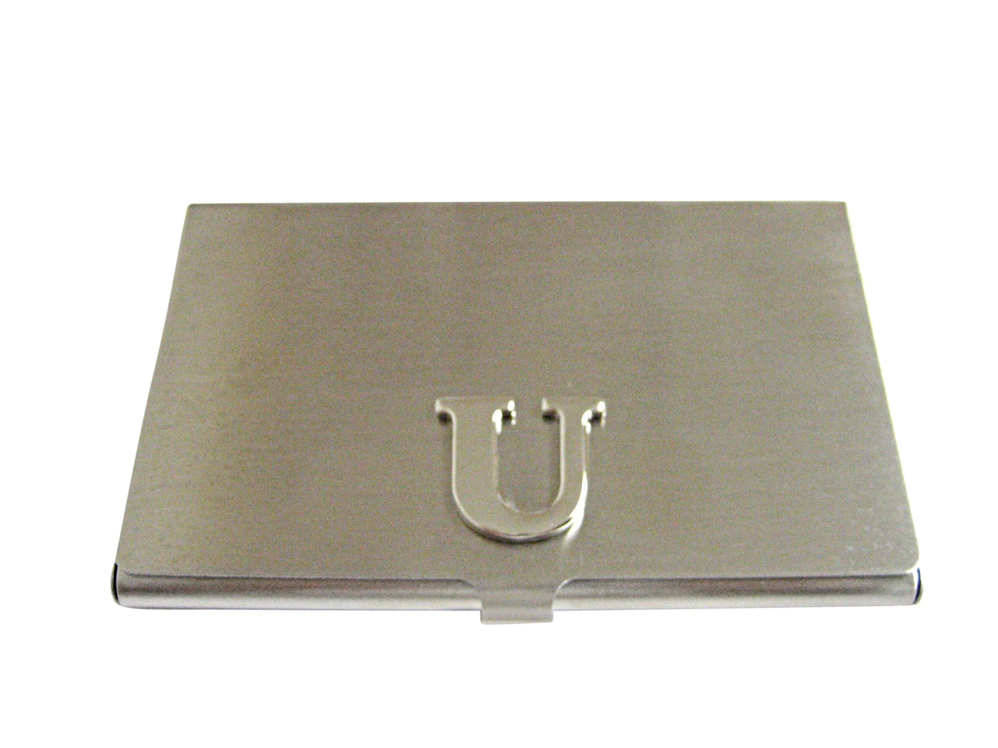 Letter U Monogram Business Card Holder