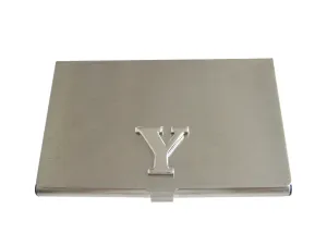 Letter Y Monogram Business Card Holder