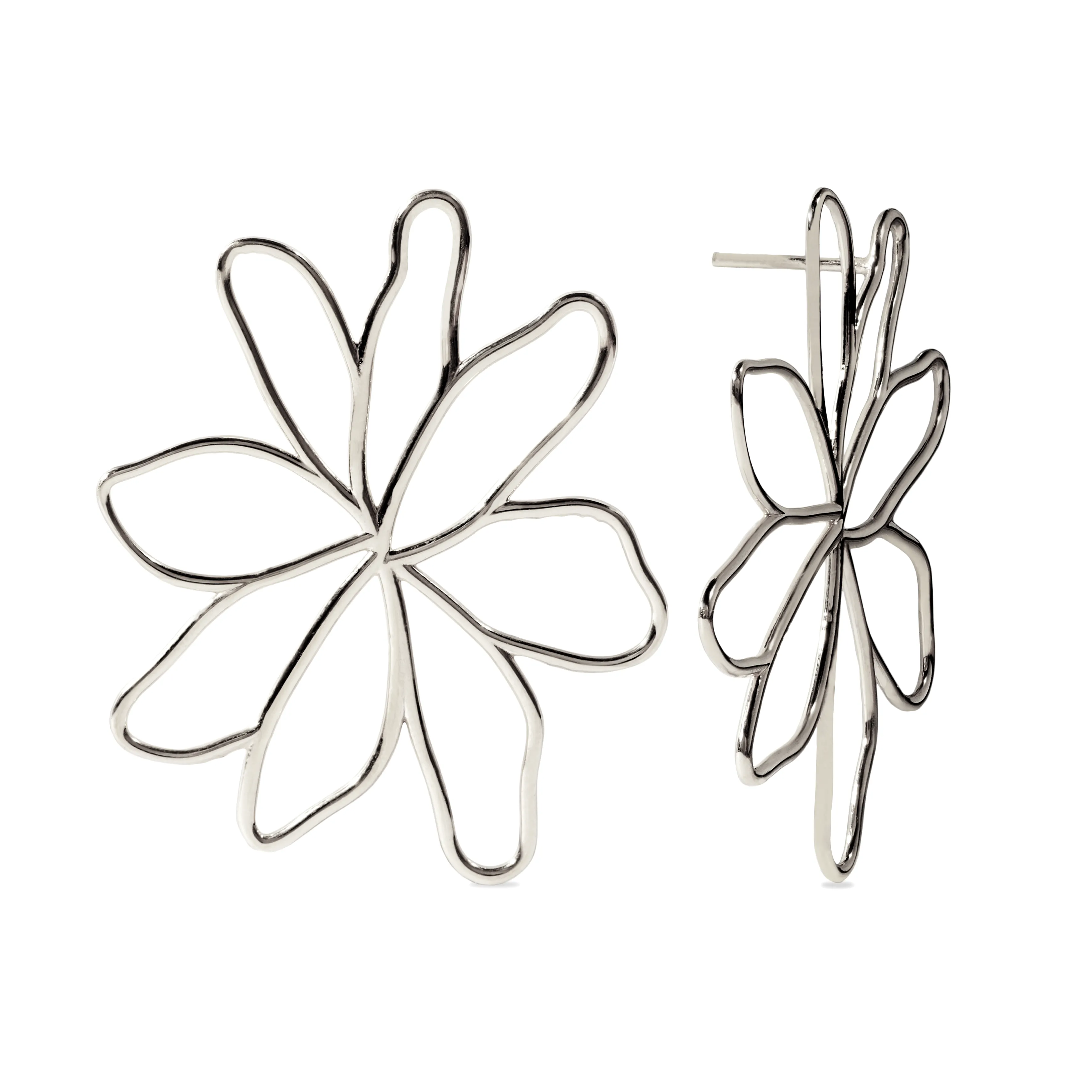 LIS MAXI EARRING / SILVER RH