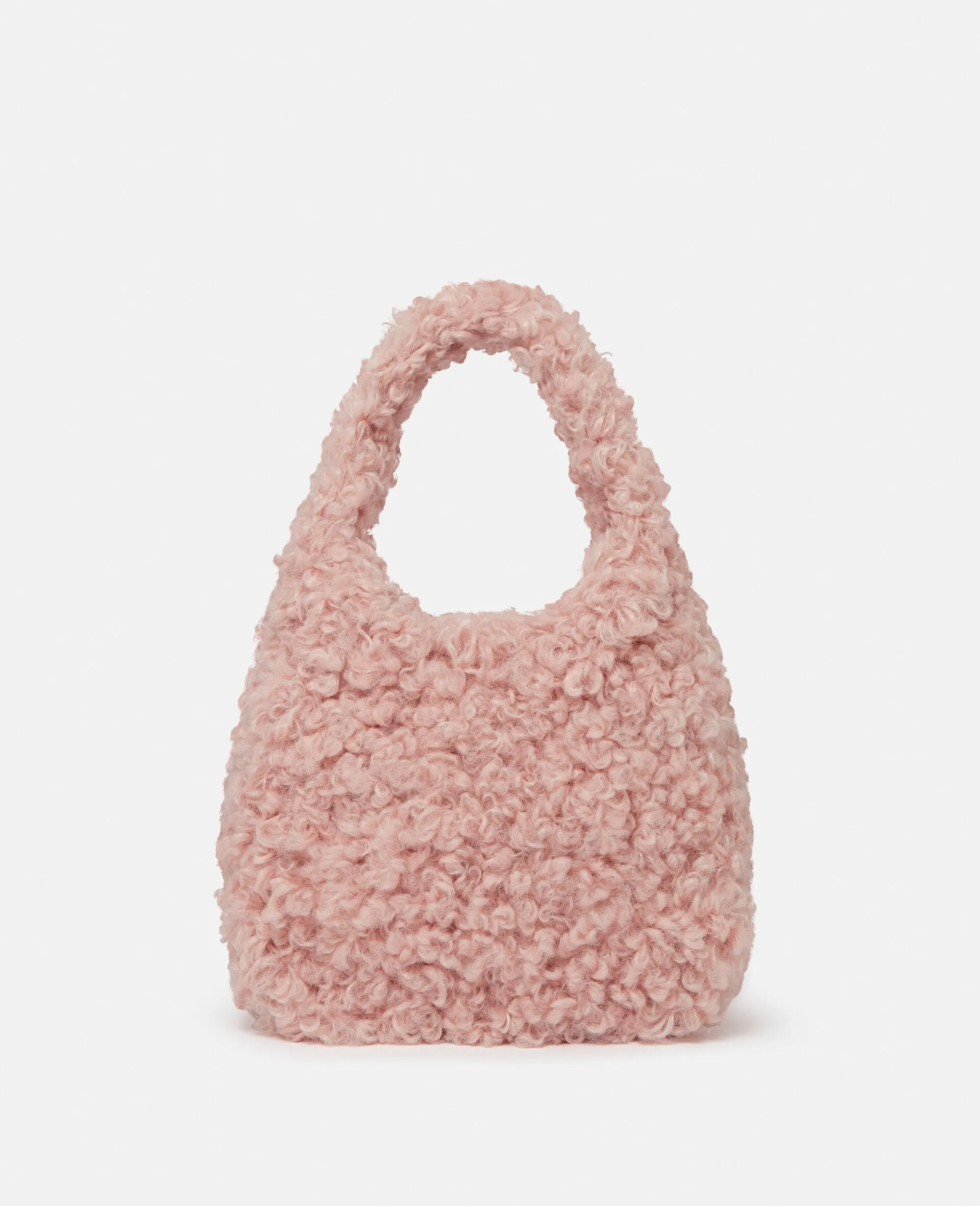 Logo Plush Teddy Hobo Small Tote Bag