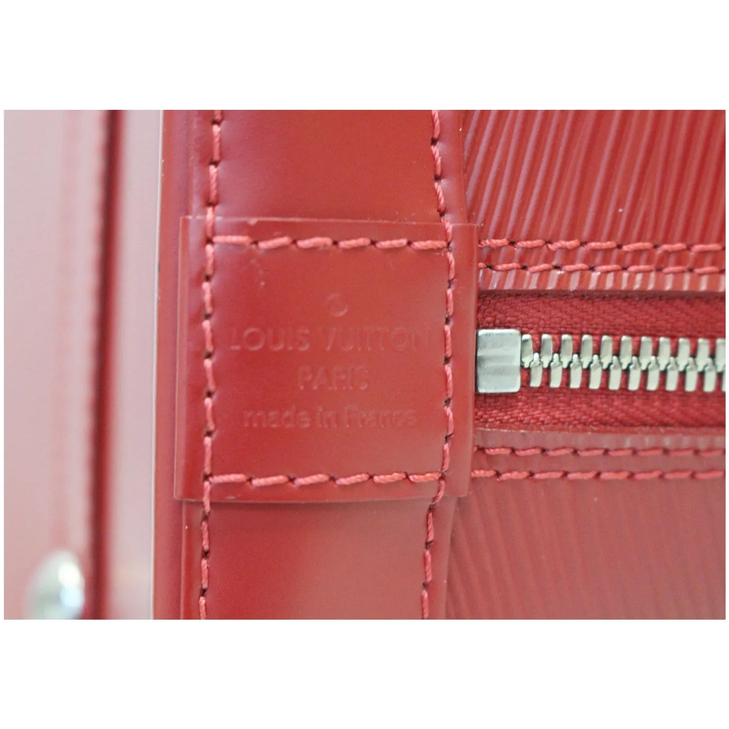 LOUIS VUITTON Alma PM Epi Leather Satchel Bag Red - 25% OFF