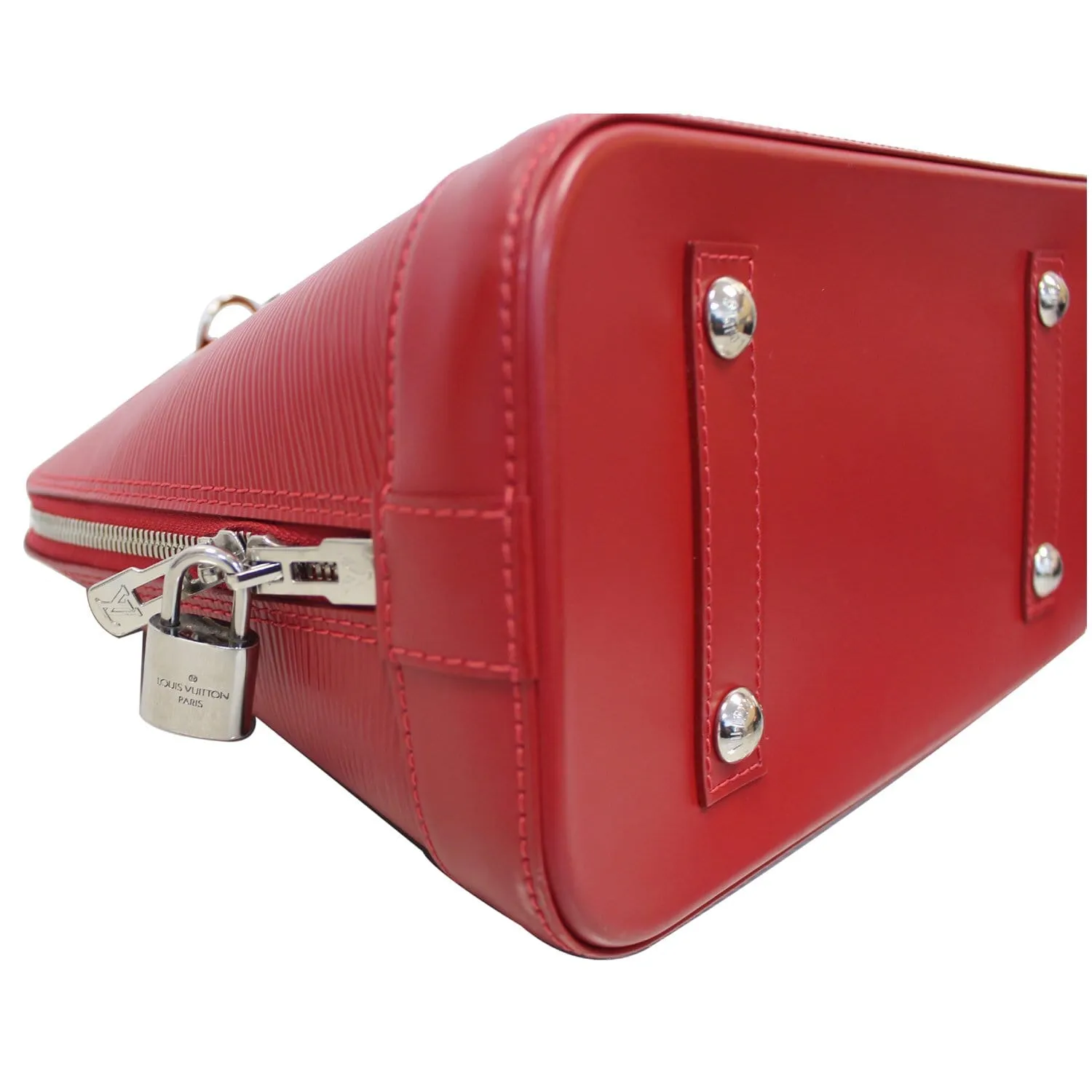 LOUIS VUITTON Alma PM Epi Leather Satchel Bag Red - 25% OFF
