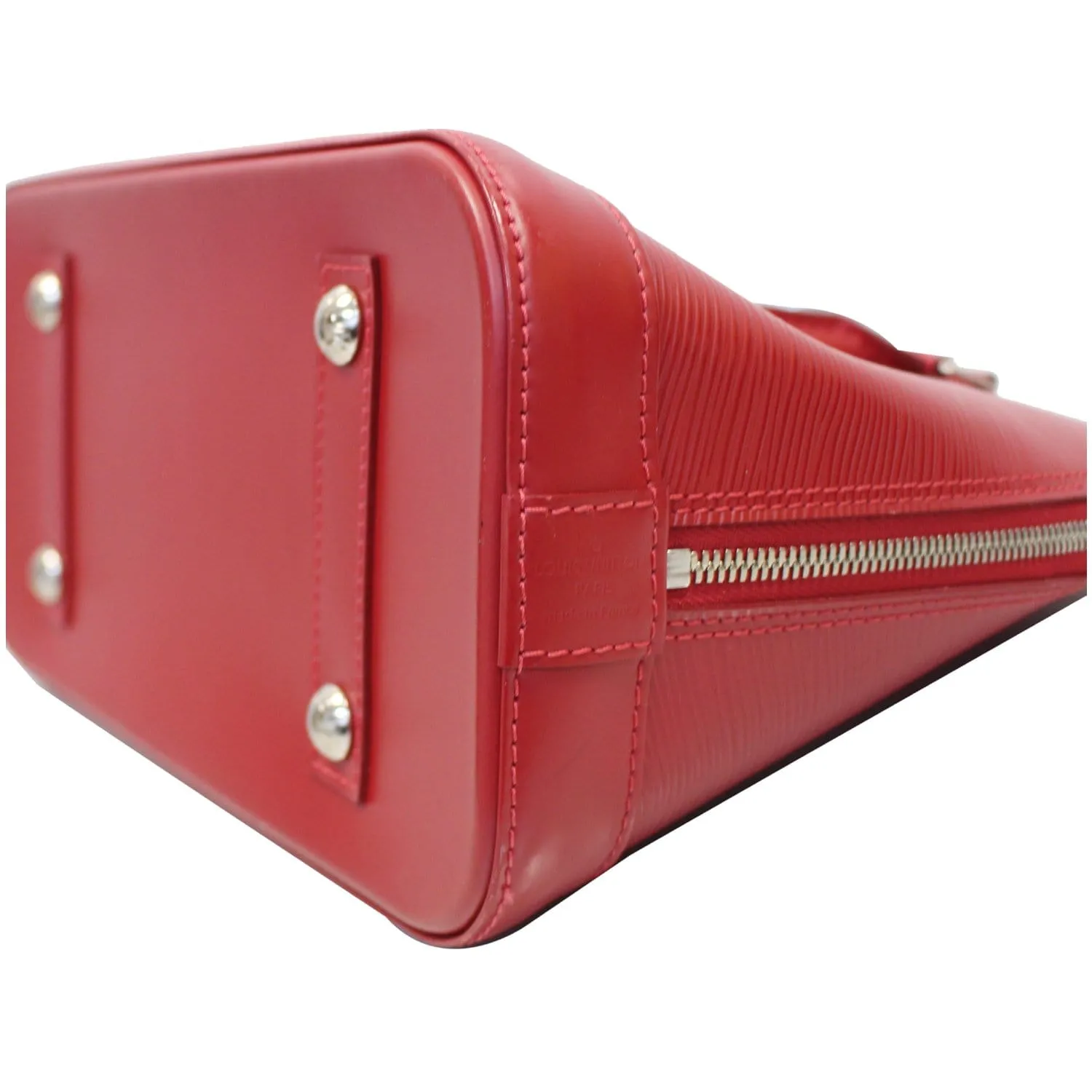 LOUIS VUITTON Alma PM Epi Leather Satchel Bag Red - 25% OFF