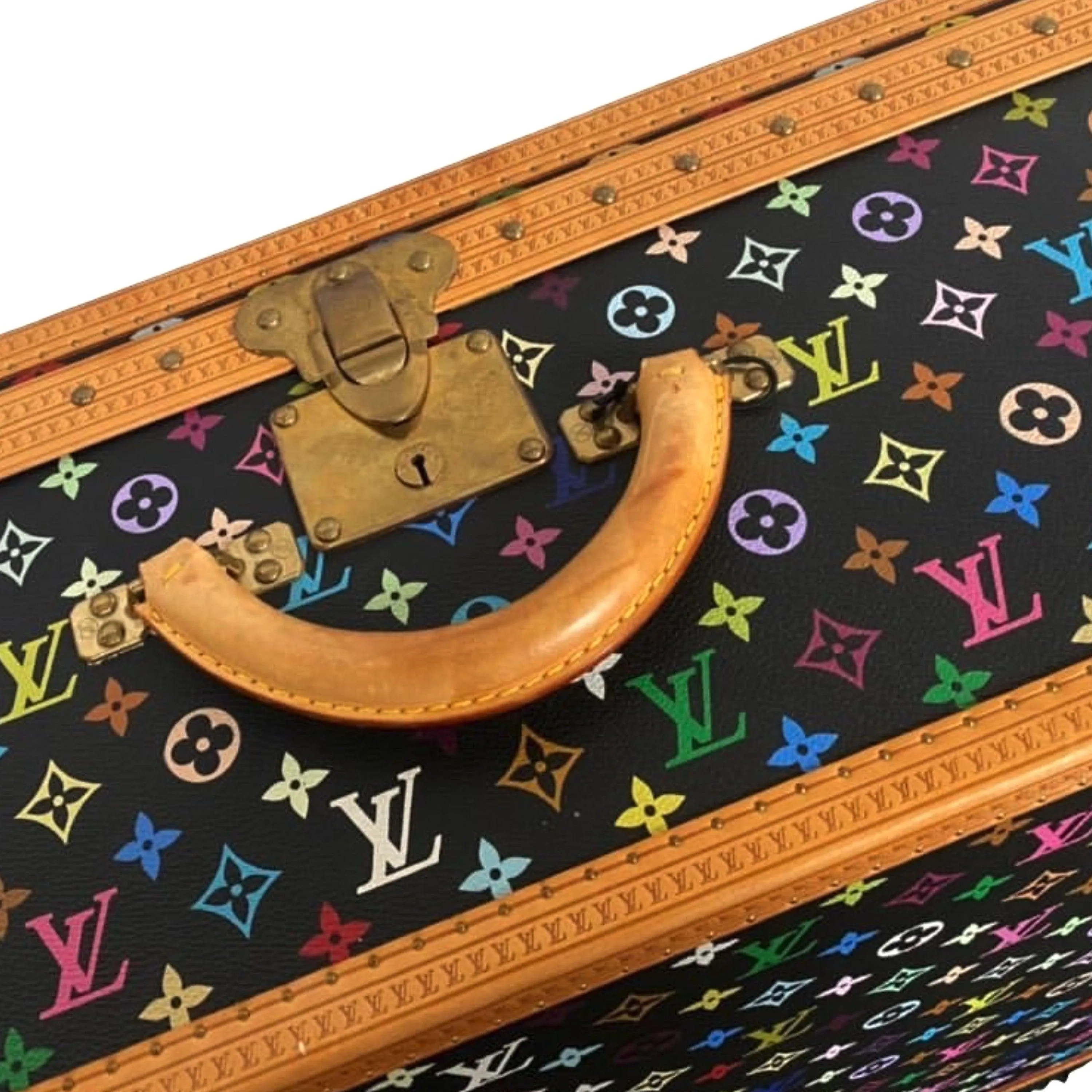 Louis Vuitton Black Murakami Monogram Suitcase