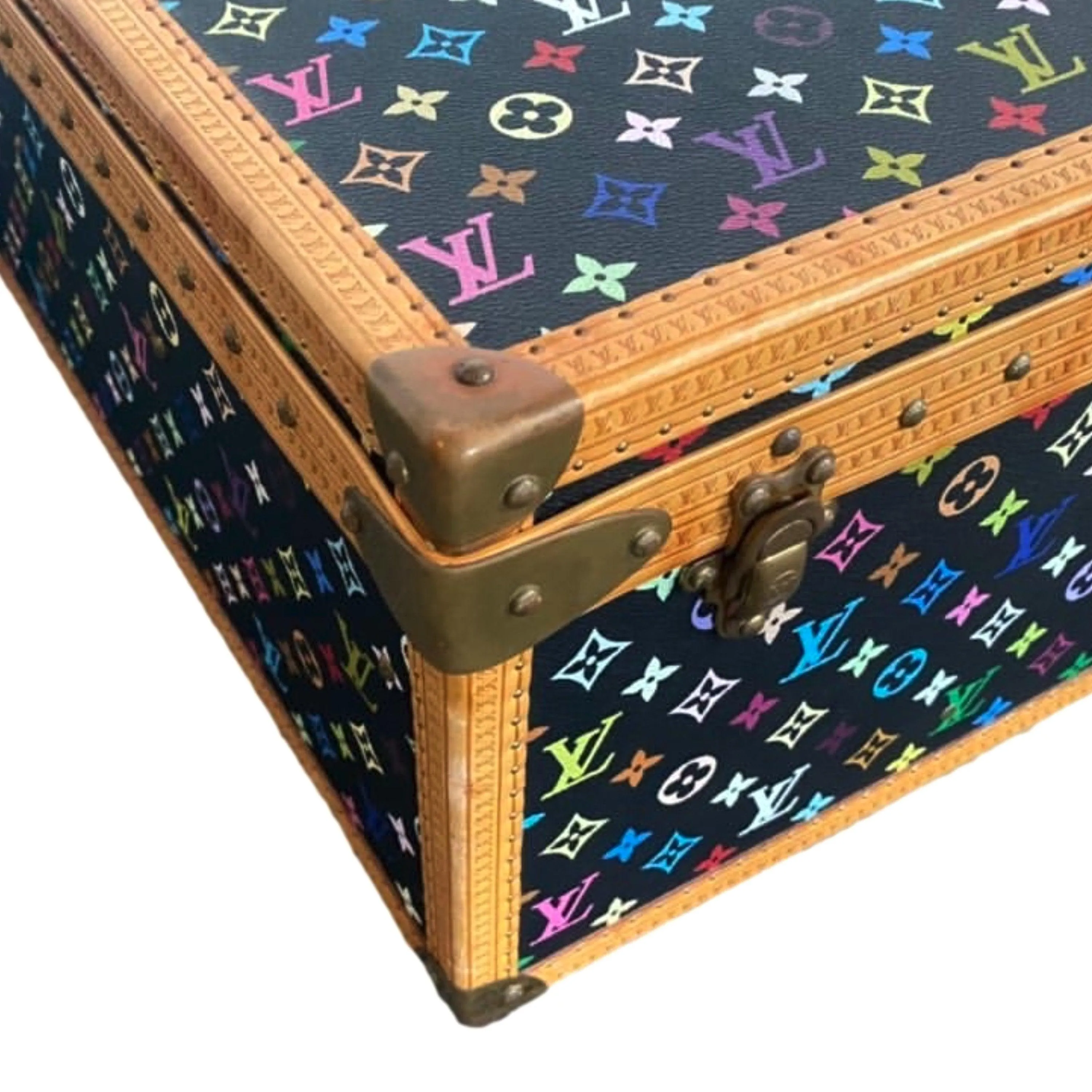 Louis Vuitton Black Murakami Monogram Suitcase