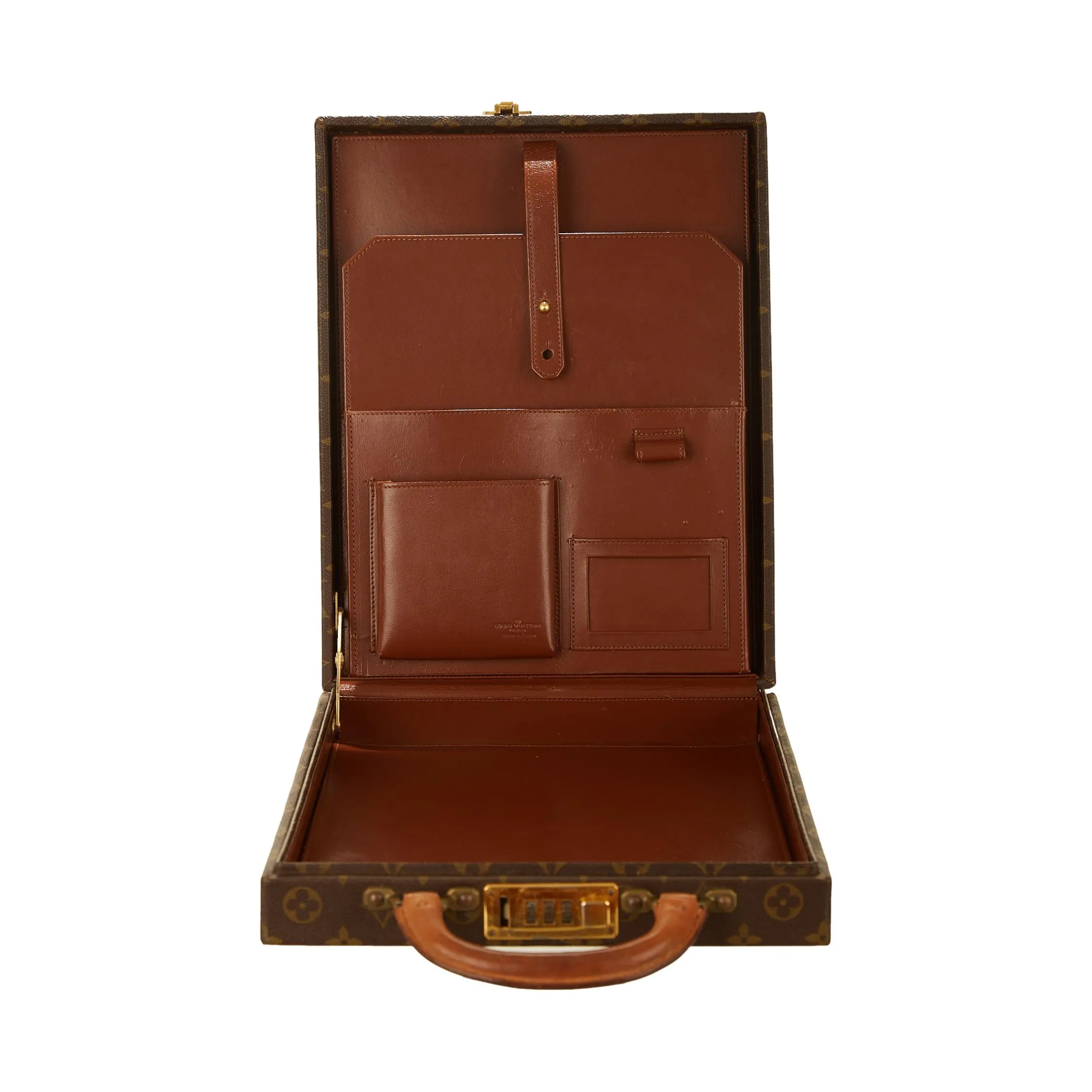 Louis Vuitton Brown Monogram Top Handle Case