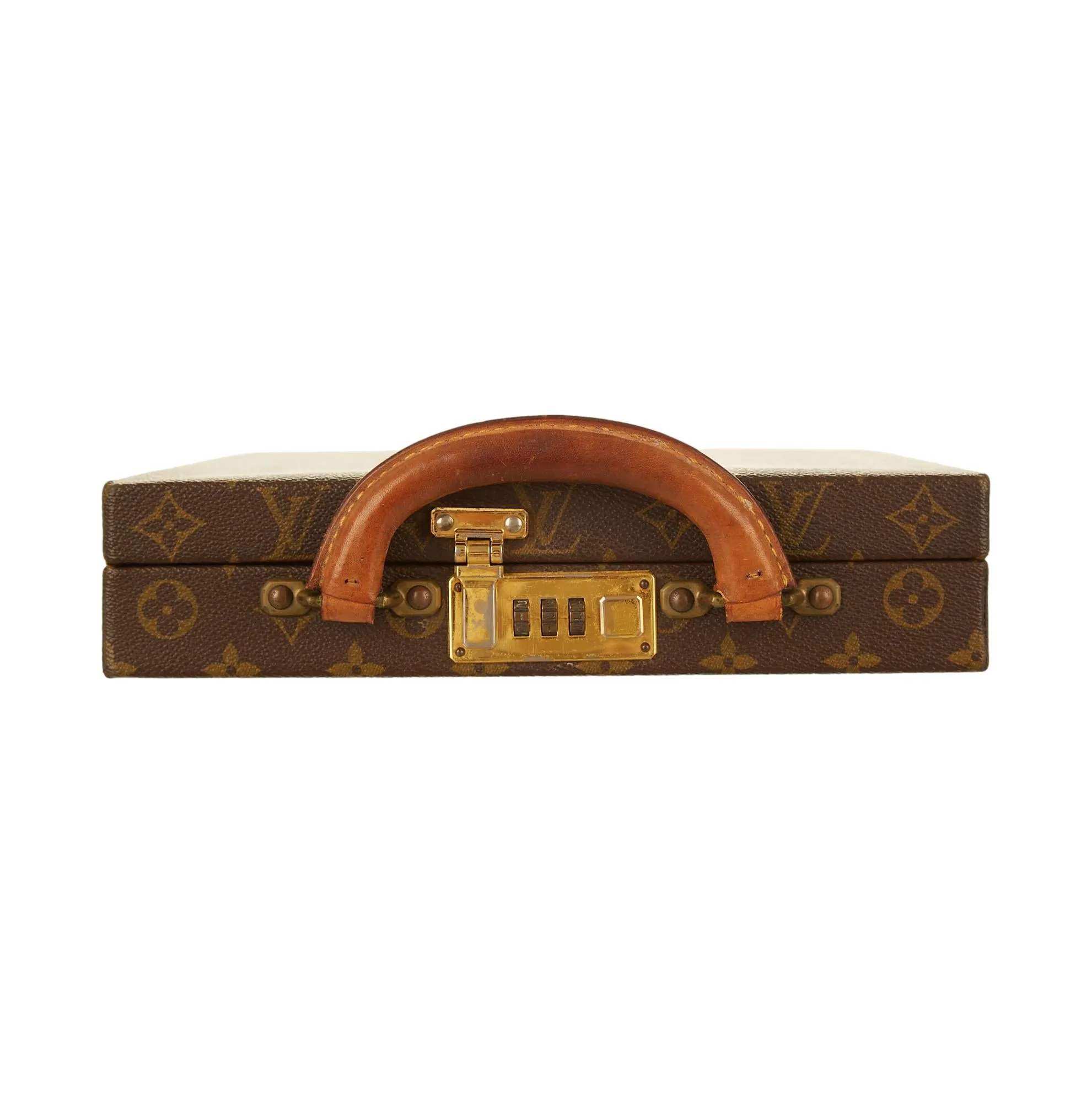 Louis Vuitton Brown Monogram Top Handle Case