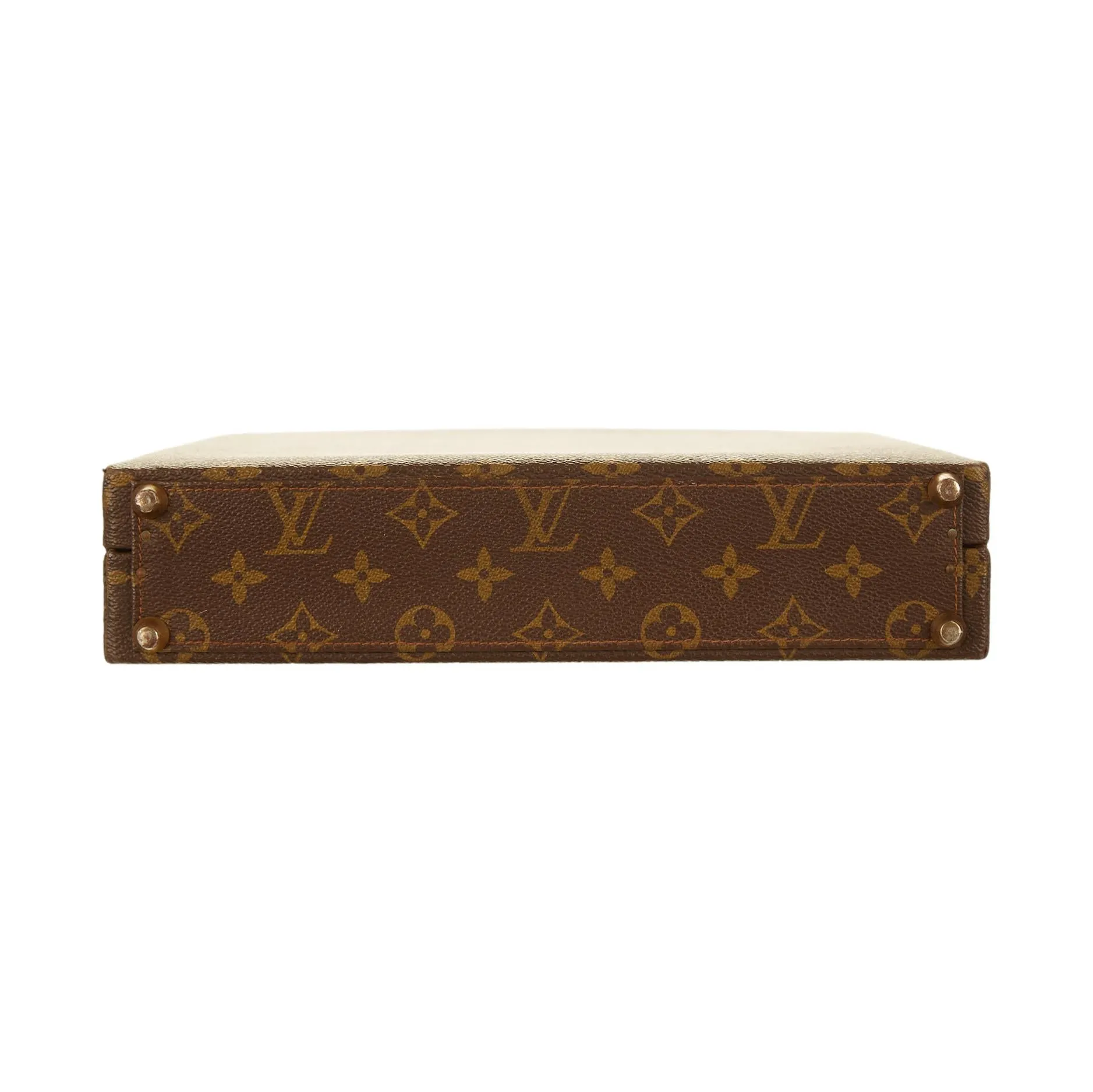 Louis Vuitton Brown Monogram Top Handle Case
