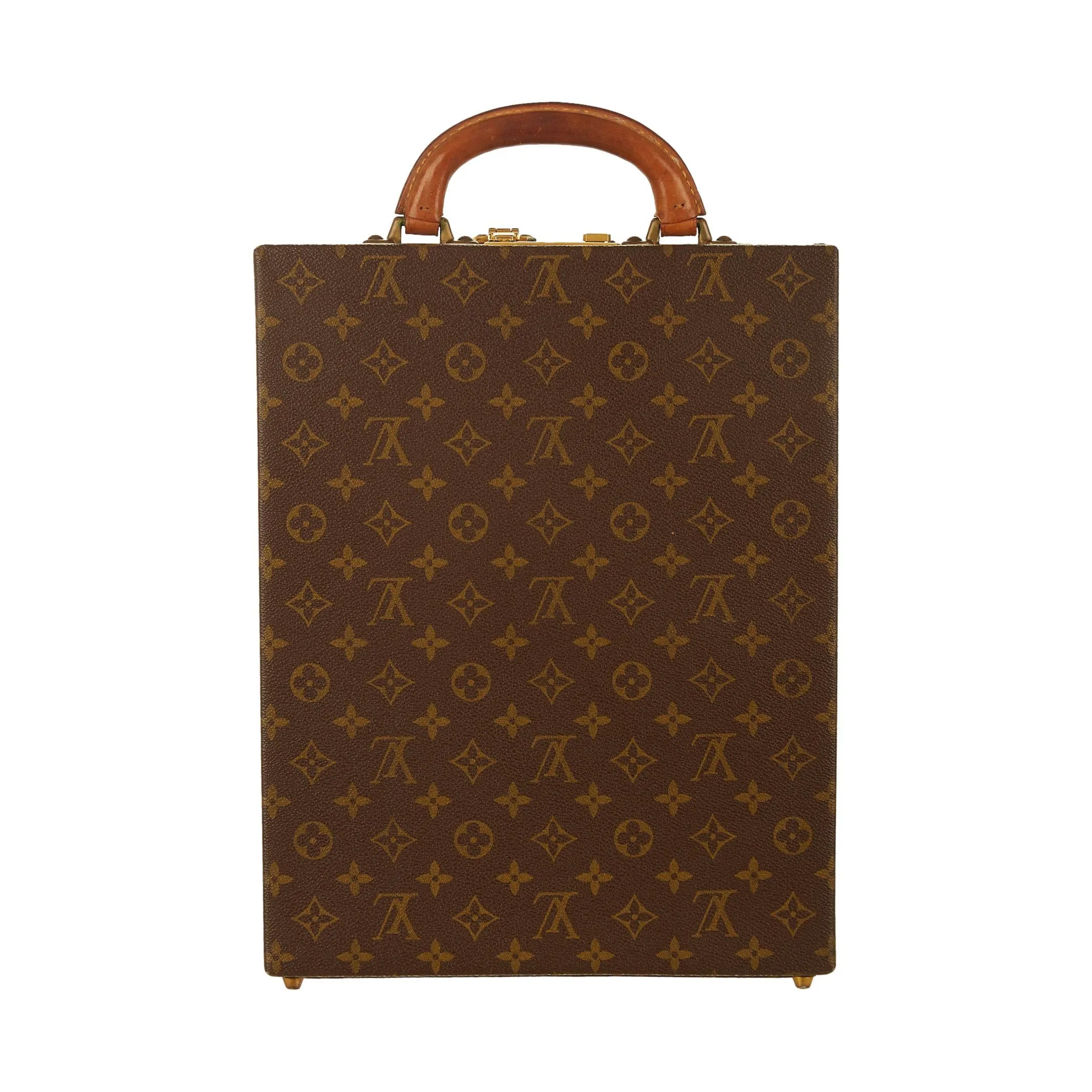 Louis Vuitton Brown Monogram Top Handle Case