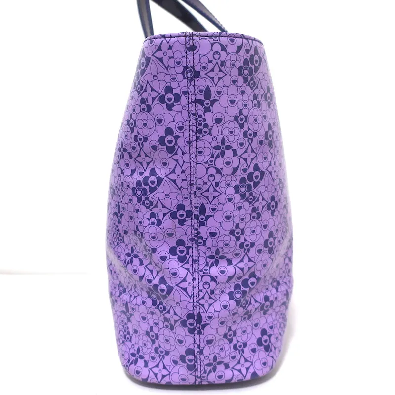 Louis Vuitton Cosmic Blossom PM Tote Purple Printed Coated Canvas Shoulder Bag