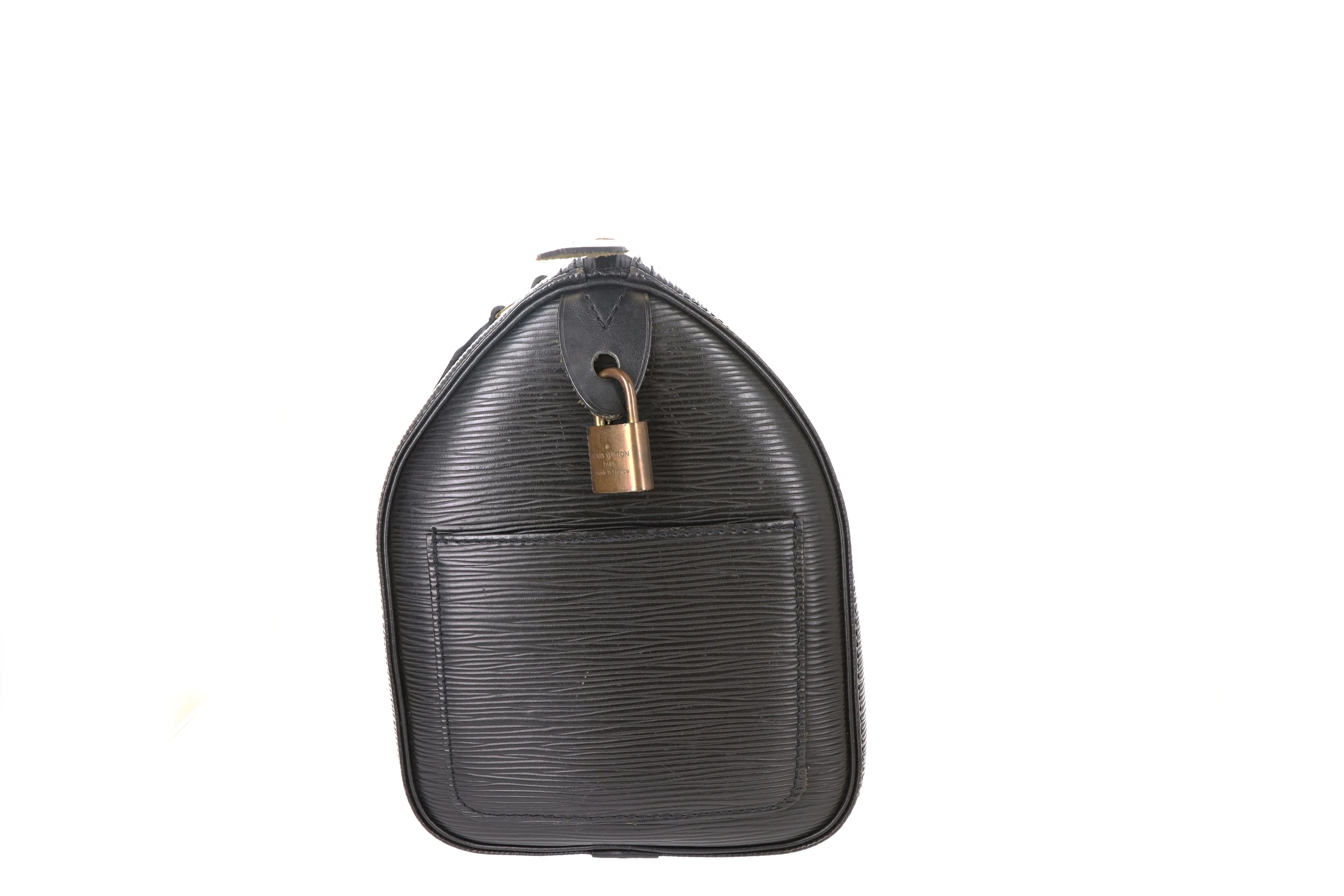 Louis Vuitton Epi Black Speedy 25