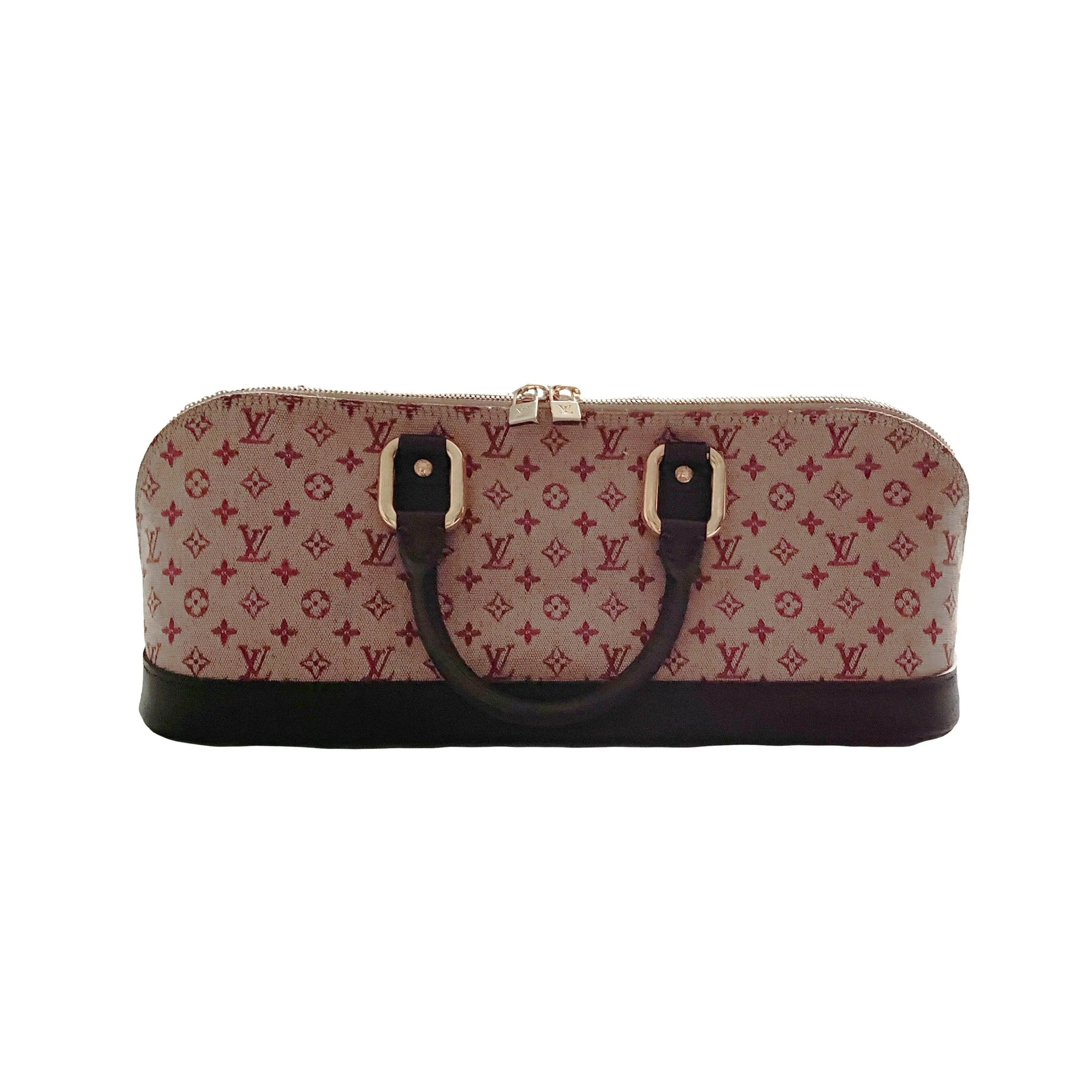 Louis Vuitton Maroon Long Monogram Top Handle Bag