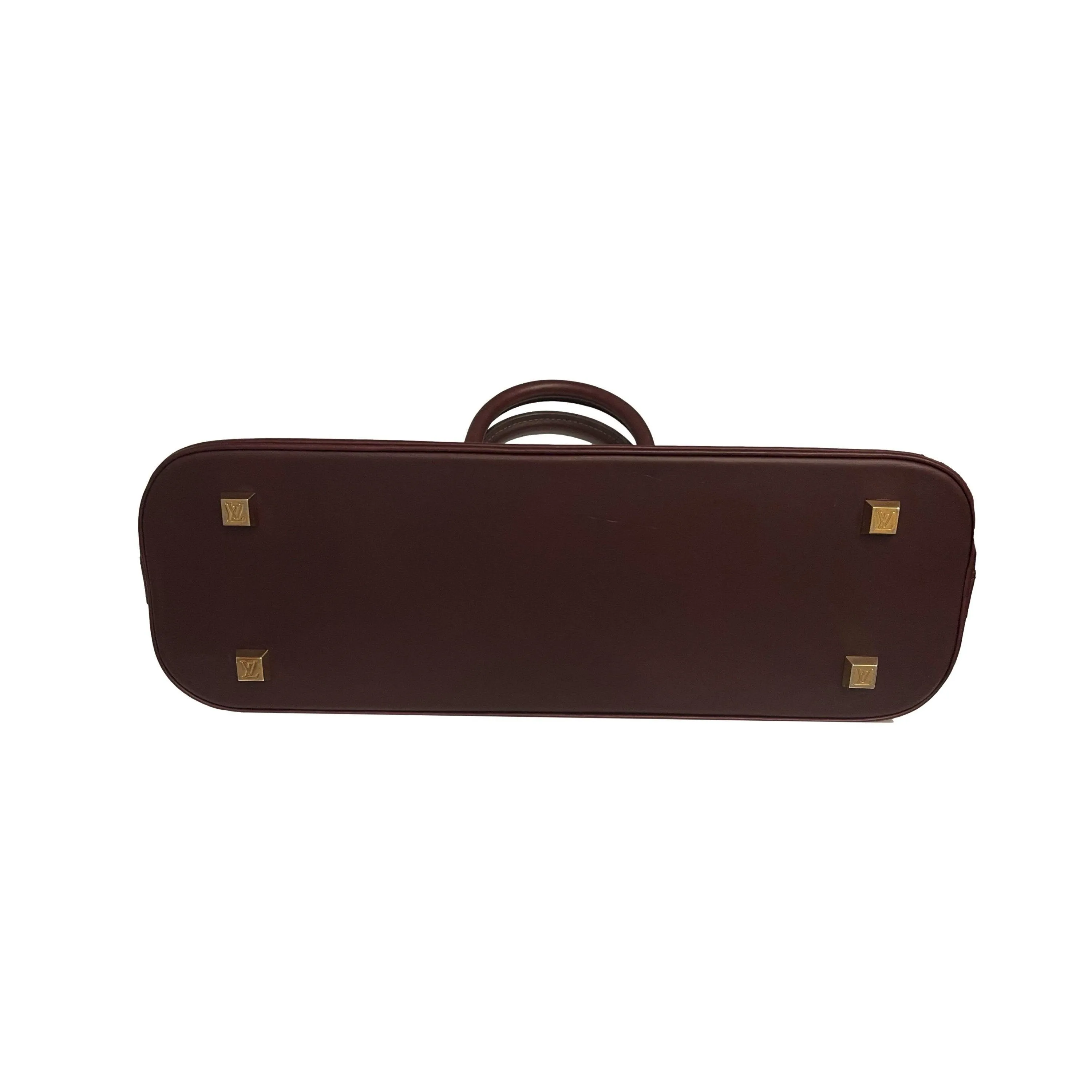 Louis Vuitton Maroon Long Monogram Top Handle Bag