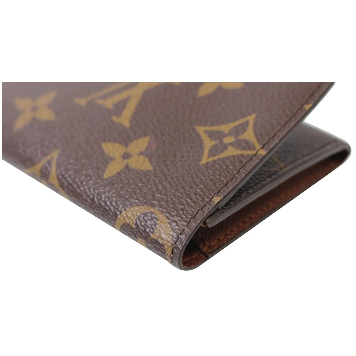 LOUIS VUITTON Monogram Canvas Business Card Holder Brown